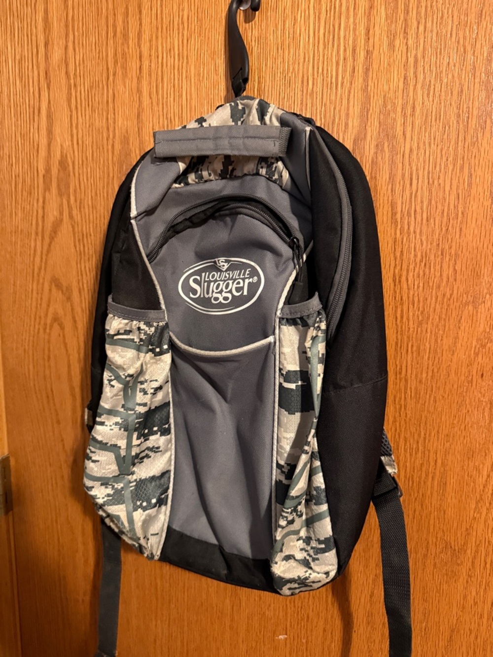 Men's Gray Camo Louisville Slugger Baseball backpack